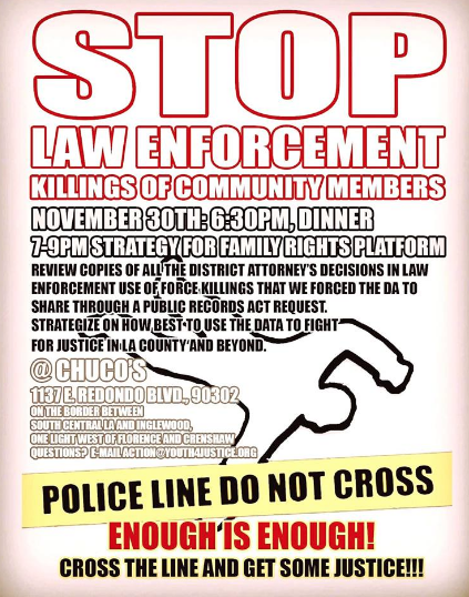 STOP Police Violence: Family Bill Of Rights Meeting 11/30