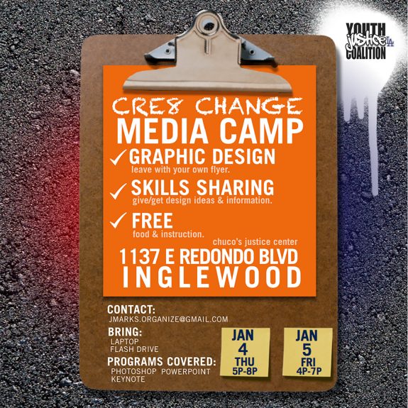 FREE Cre8 Change Media Camp at Chucos!